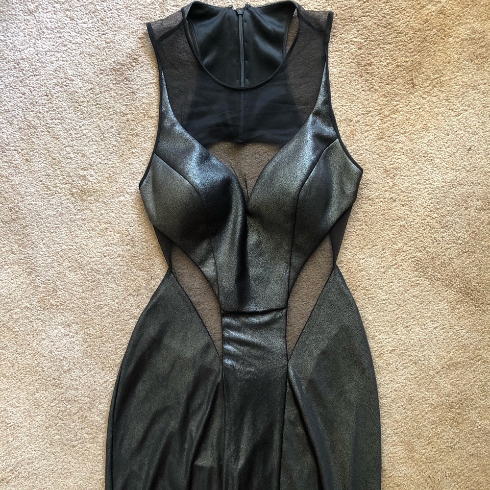 Gunmetal Grey Evening Gown
